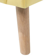 Wingback Chair ONEIDA Velvet Yellow