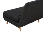 Single Sofa Bed SETTEN Fabric Black