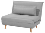 Single Sofa Bed SETTEN Fabric Light Grey