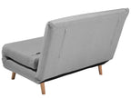 Single Sofa Bed SETTEN Fabric Light Grey