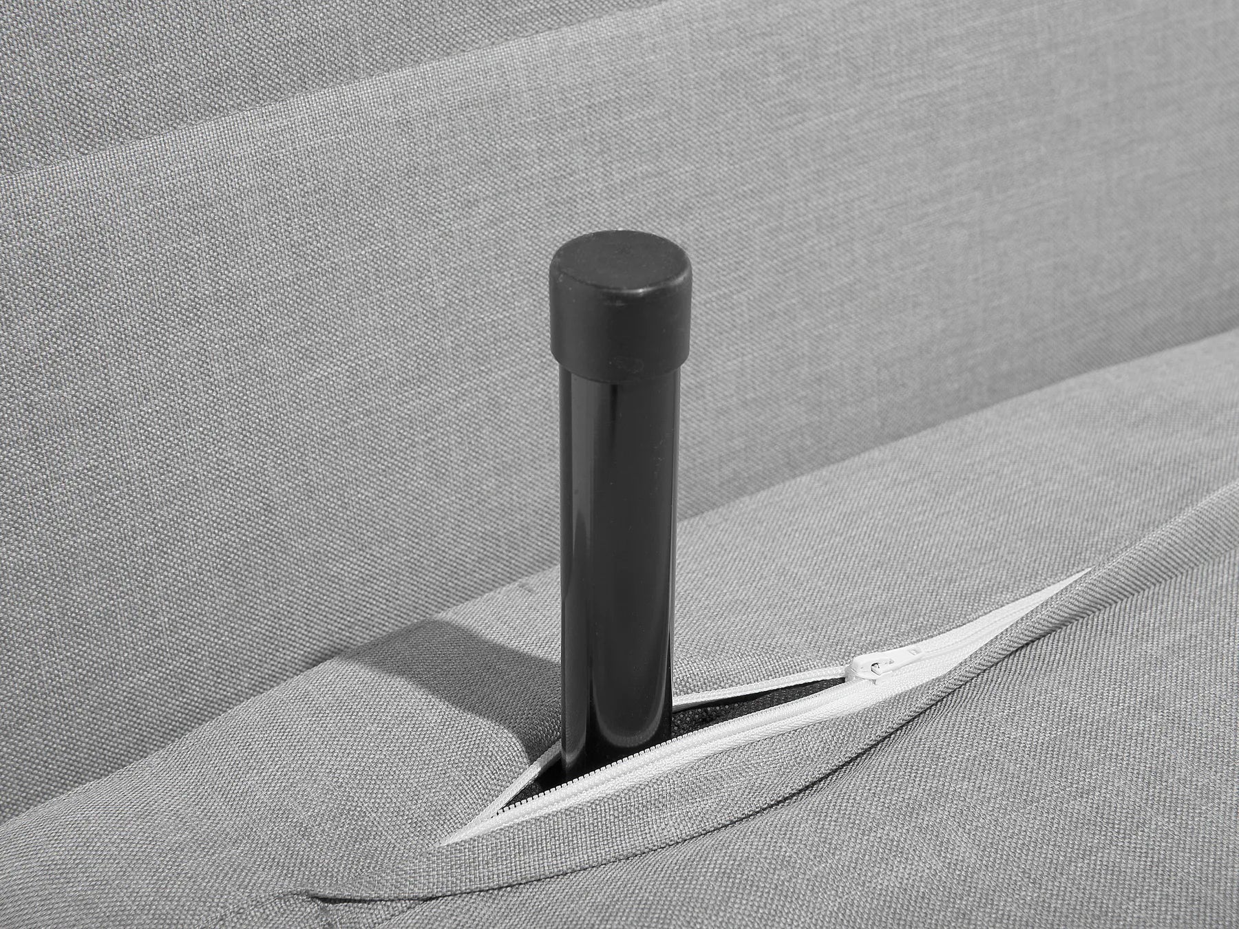 Single Sofa Bed SETTEN Fabric Light Grey