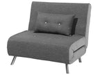 Single Sofa Bed FARRIS Fabric Dark Grey