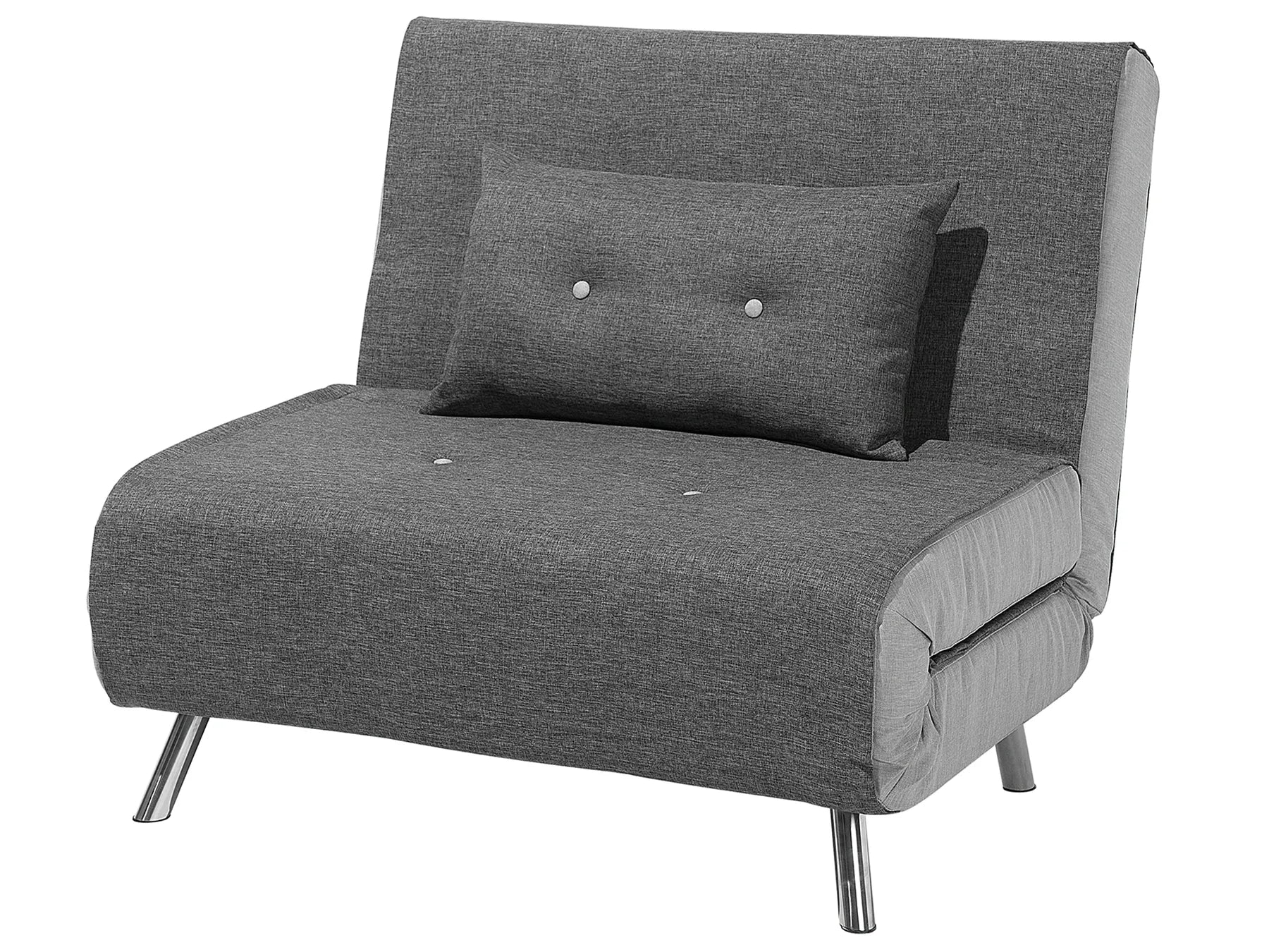 Single Sofa Bed FARRIS Fabric Dark Grey