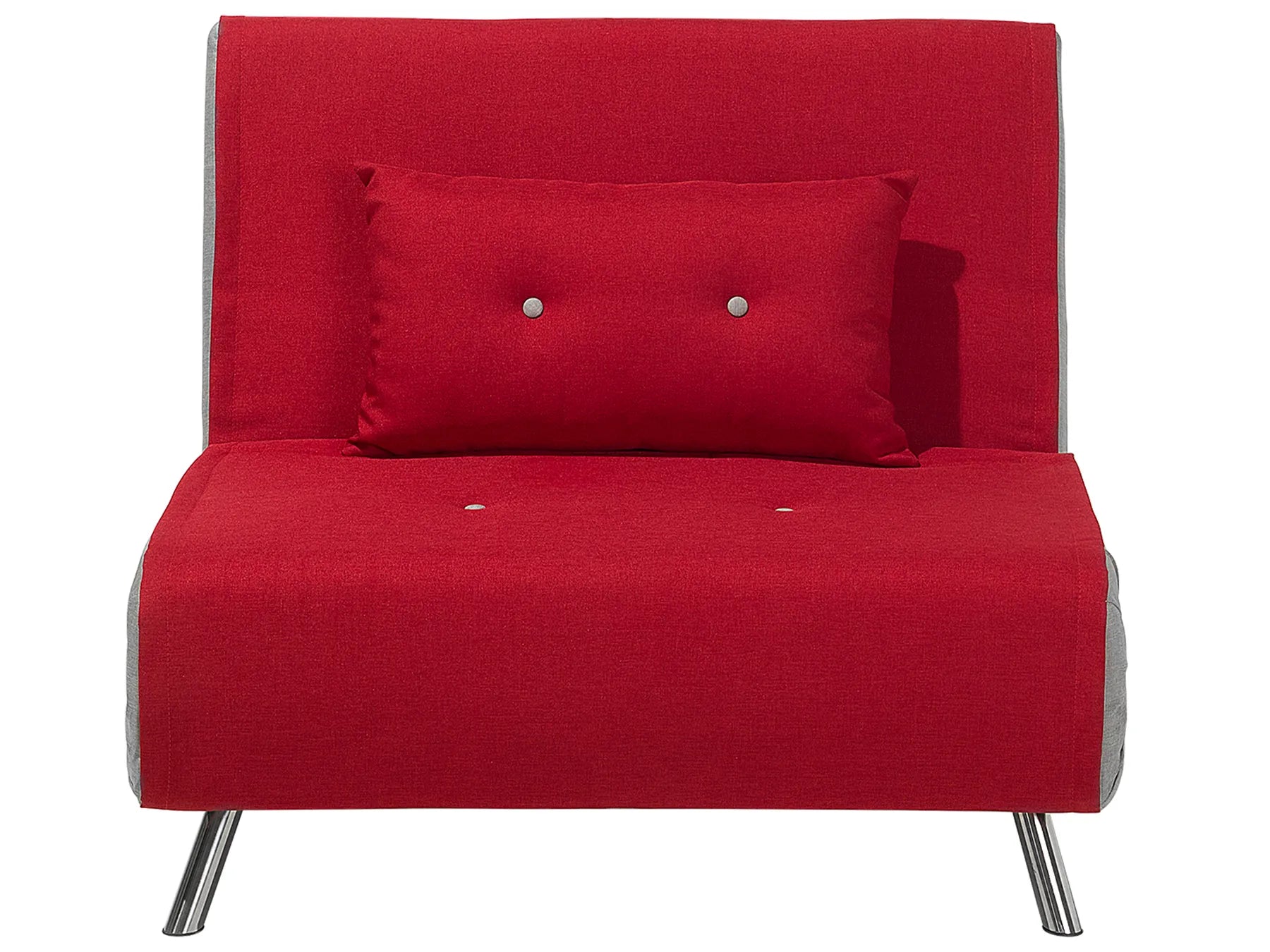 Single Sofa Bed FARRIS Fabric Red