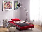 Single Sofa Bed FARRIS Fabric Red