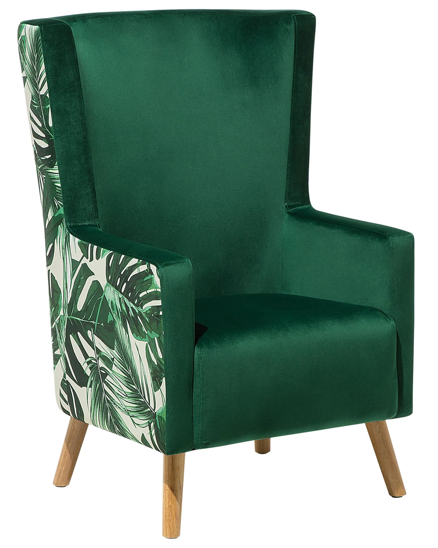 Wingback Chair ONEIDA Velvet Dark Green