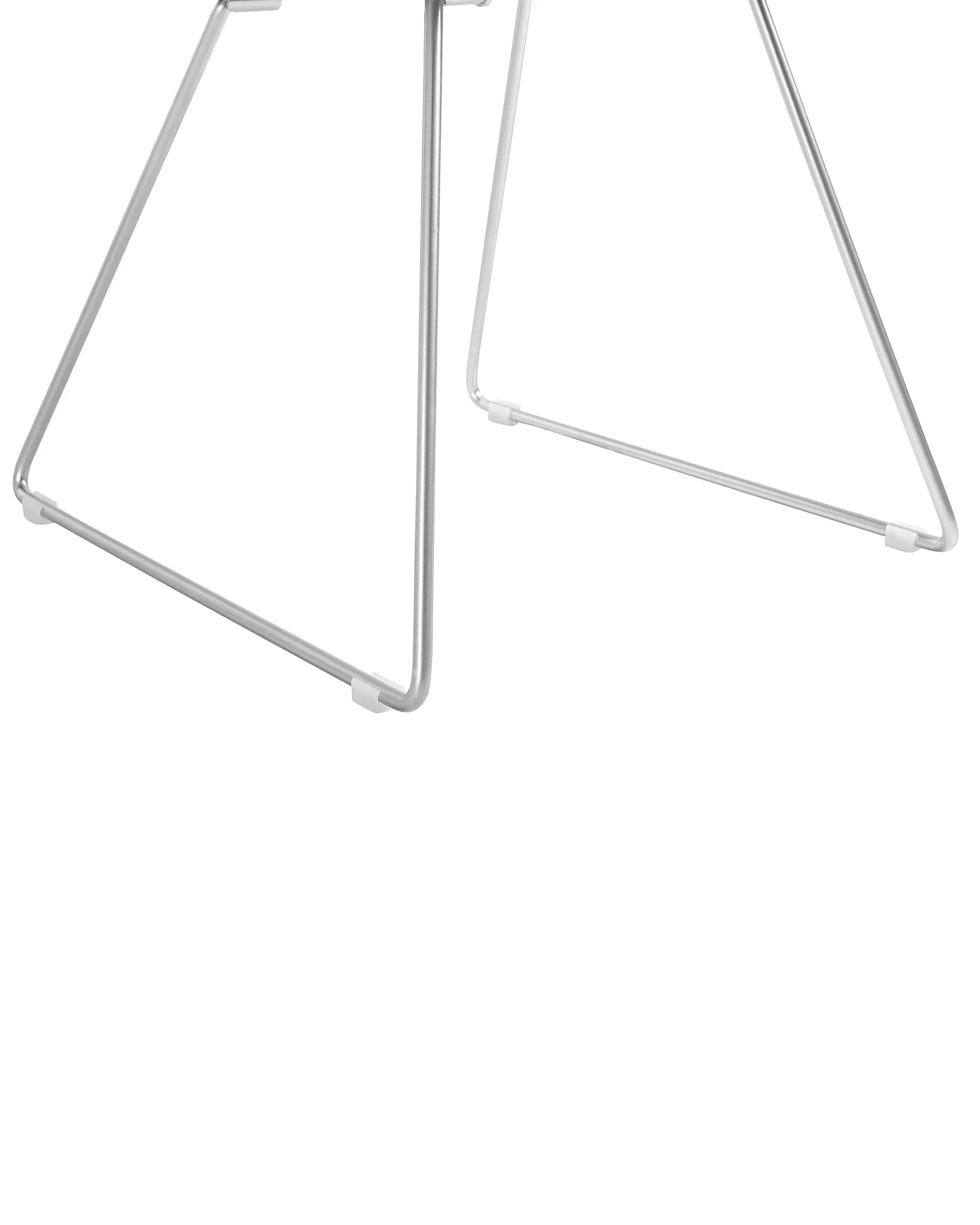 Set of 2 Dining Chairs Metal Silver