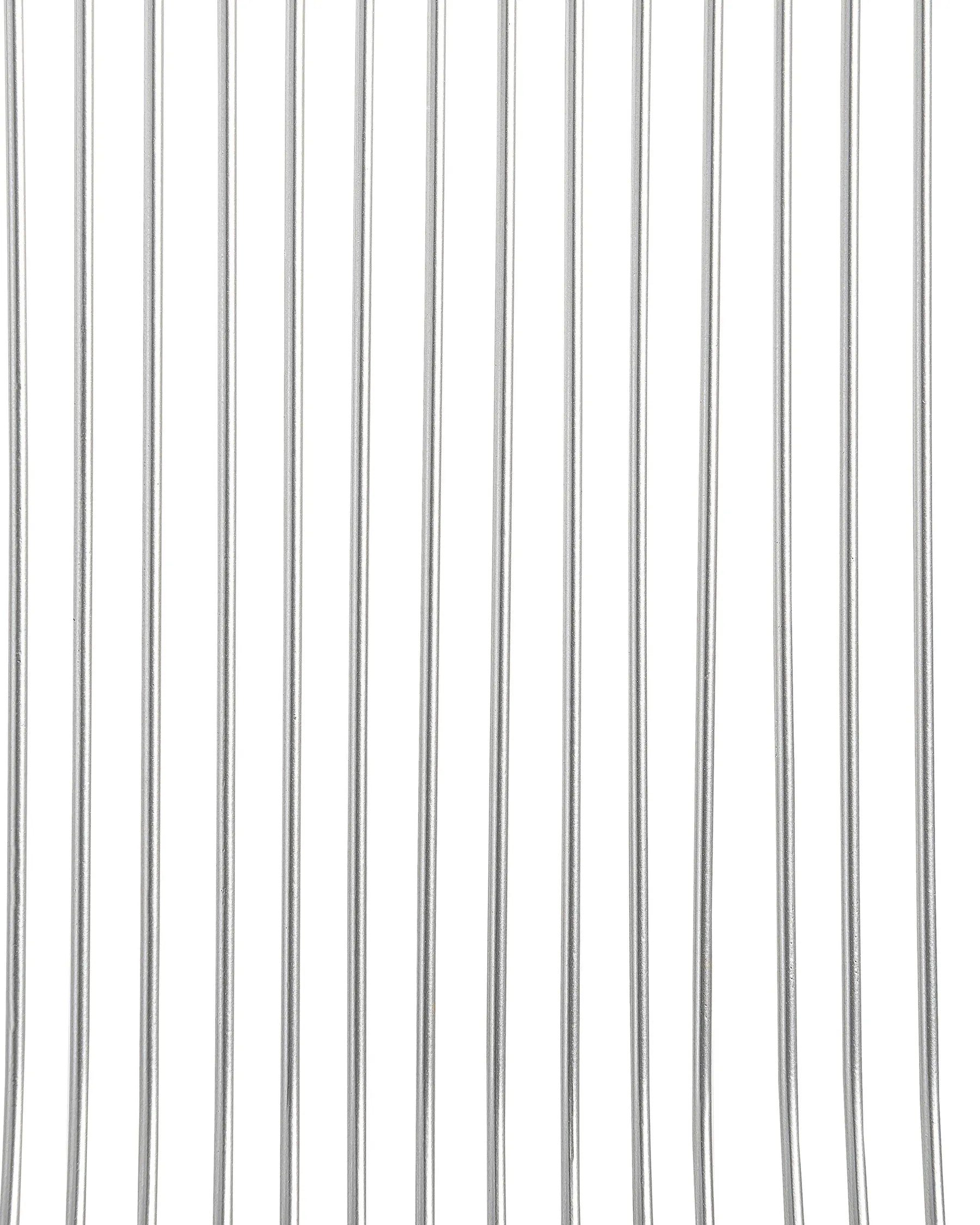 Set of 2 Dining Chairs Metal Silver