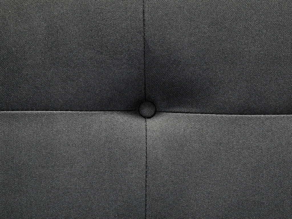 Sofa Bed 2 Seater FLORLI Fabric Black