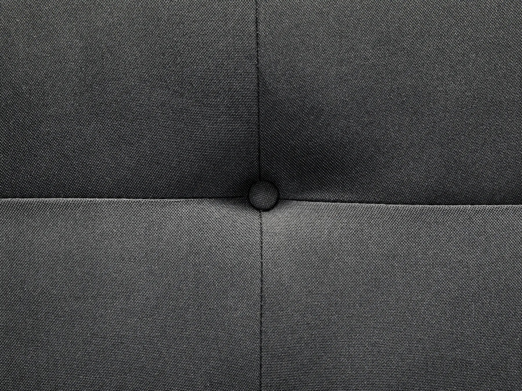 Sofa Bed 2 Seater FLORLI Fabric Black