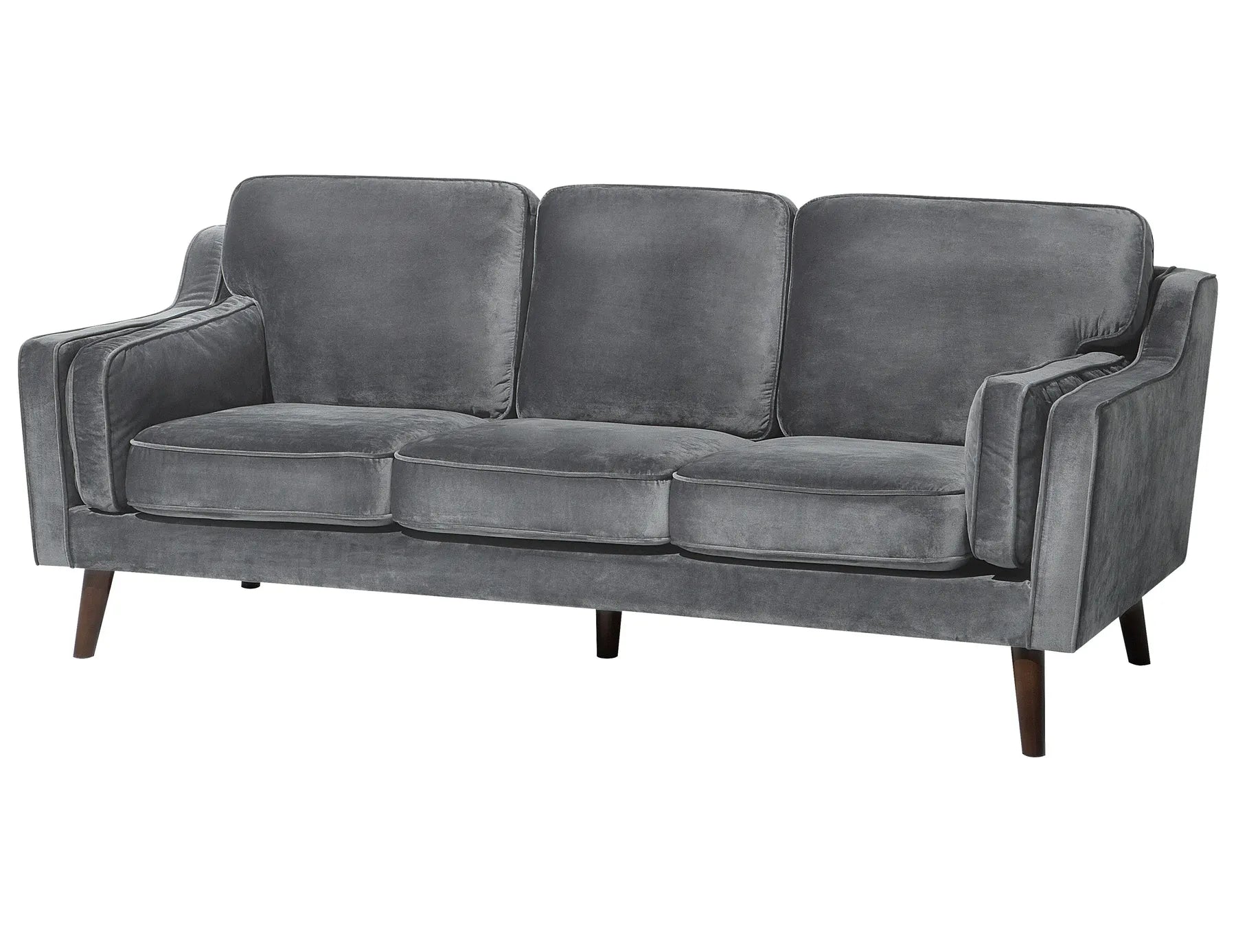 Sofa 3 Seater LOKKA Velvet Dark Grey