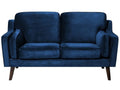 Sofa 2 Seater LOKKA Velvet Navy Blue