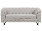 Sofa 2 Seater VISSLAND Fabric Light Beige