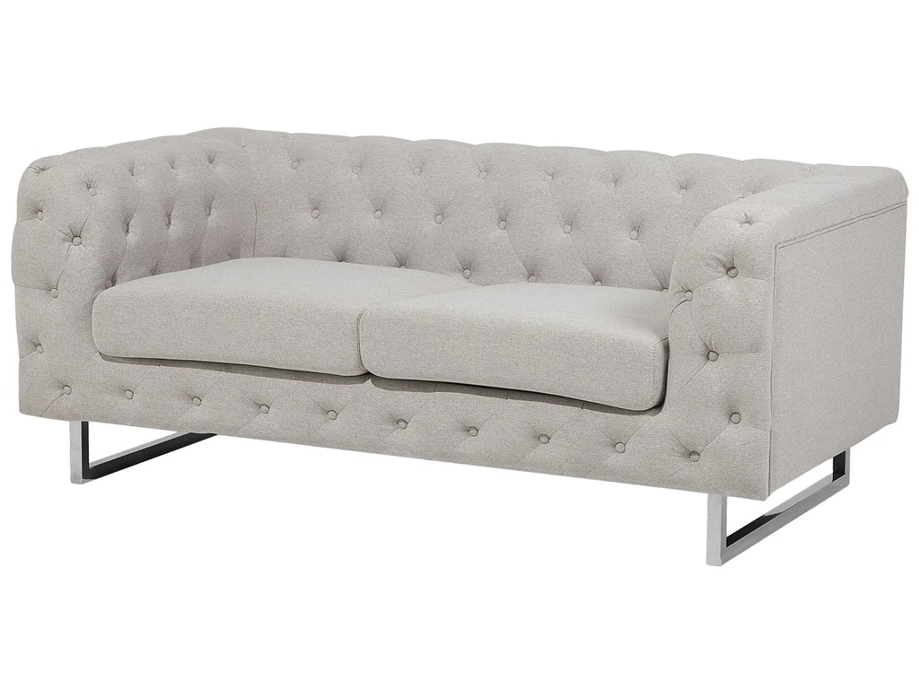Sofa 2 Seater VISSLAND Fabric Light Beige
