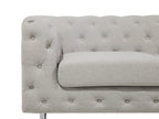 Sofa 2 Seater VISSLAND Fabric Light Beige