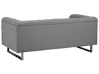 Sofa 2 Seater VISSLAND Fabric Light Grey