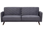 Sofa Bed 3 Seater SENJA Velvet Grey