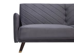 Sofa Bed 3 Seater SENJA Velvet Grey
