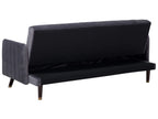 Sofa Bed 3 Seater SENJA Velvet Grey