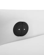 Recliner Chair PRIME With Footrest Faux Leather White