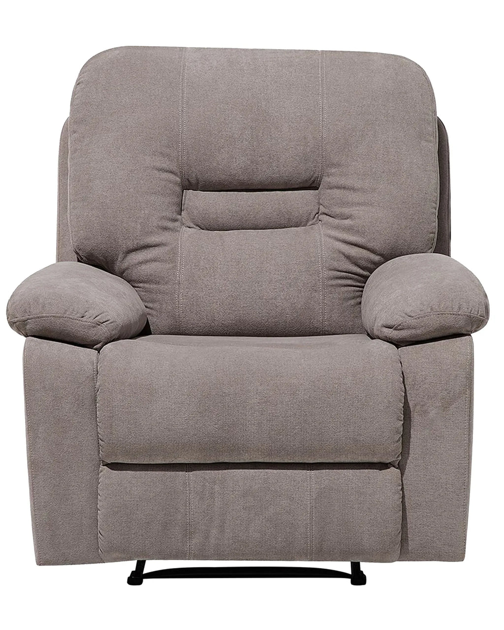 Recliner Chair BERGEN With Footrest Fabric Taupe