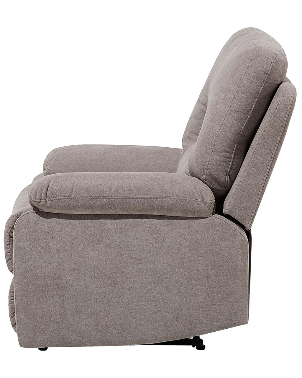Recliner Chair BERGEN With Footrest Fabric Taupe
