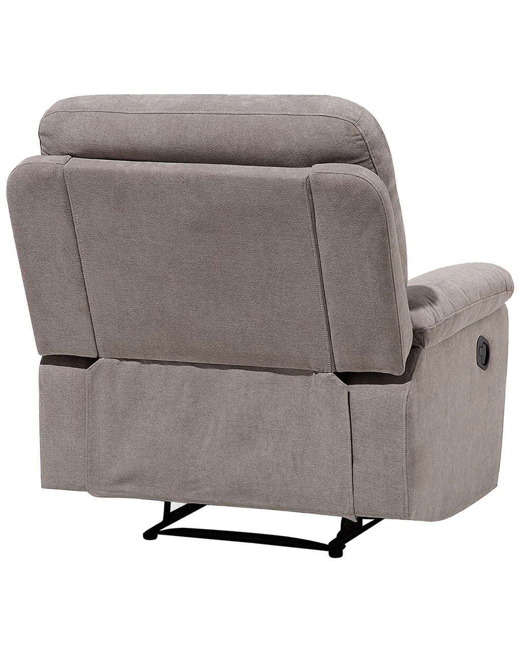 Recliner Chair BERGEN With Footrest Fabric Taupe