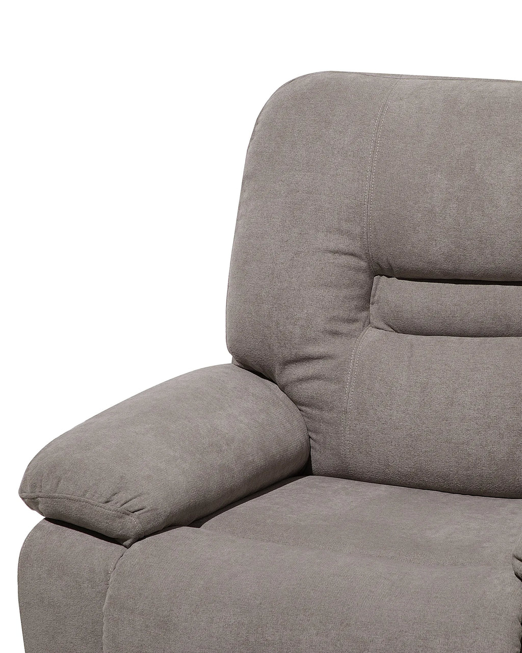 Recliner Chair BERGEN With Footrest Fabric Taupe