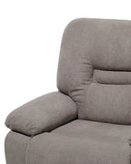 Recliner Chair BERGEN With Footrest Fabric Taupe