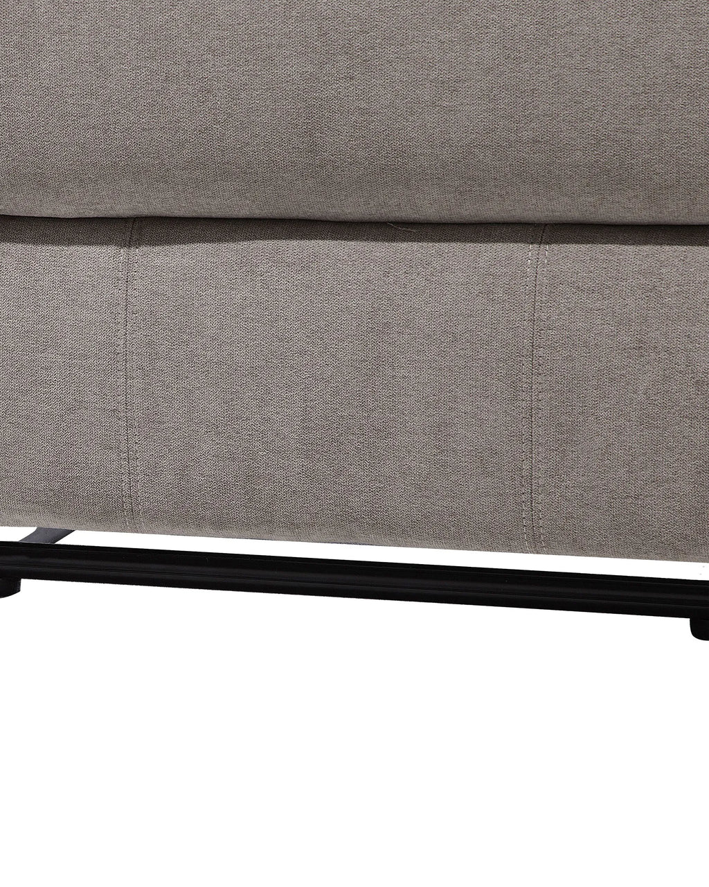 Recliner Chair BERGEN With Footrest Fabric Taupe