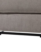 Recliner Chair BERGEN With Footrest Fabric Taupe