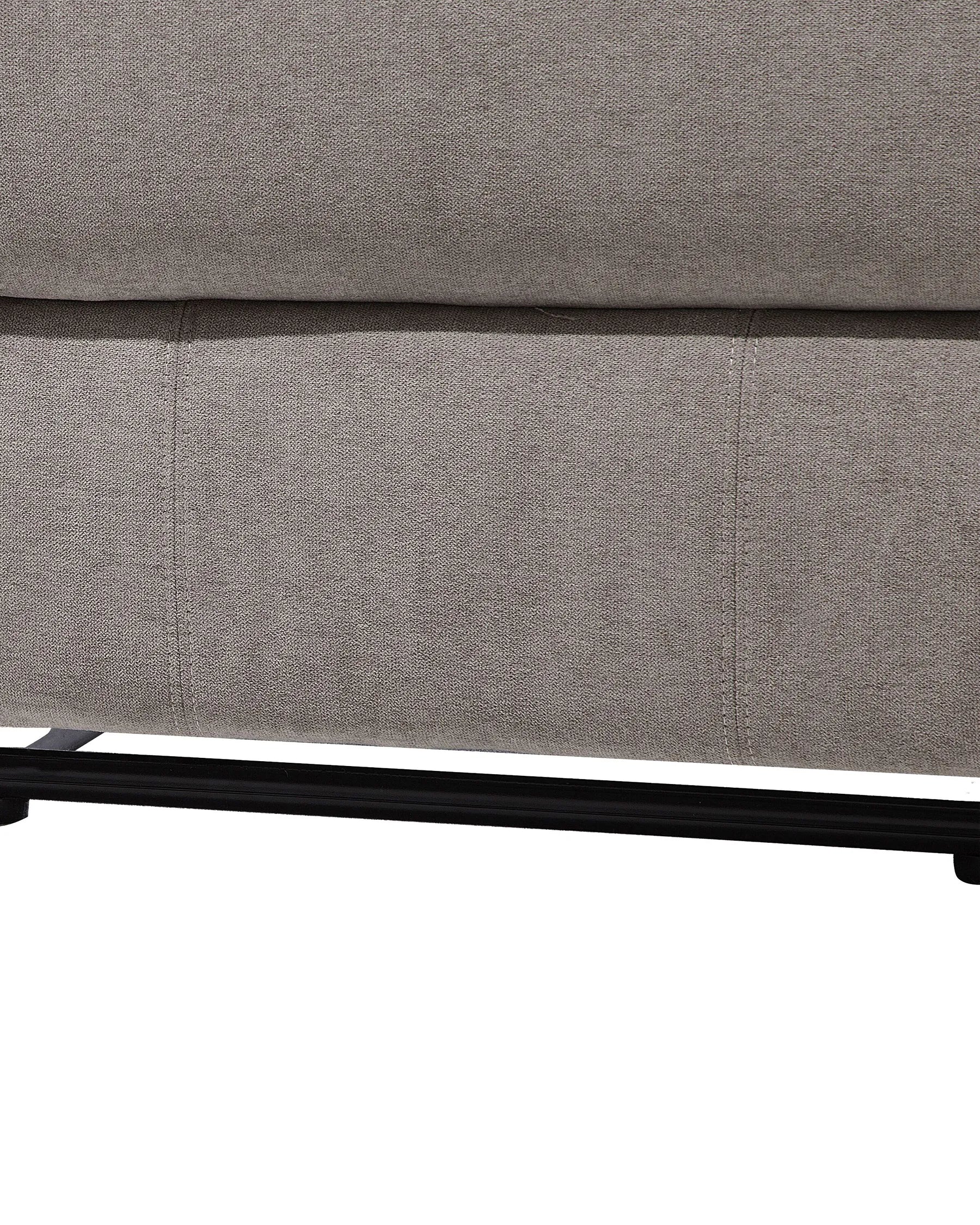 Recliner Chair BERGEN With Footrest Fabric Taupe