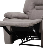 Recliner Chair BERGEN With Footrest Fabric Taupe
