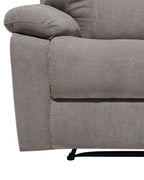 Recliner Chair BERGEN With Footrest Fabric Taupe