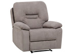 Manual Recliner Living Room Set 6 Seater BERGEN Fabric Taupe