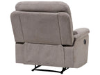 Manual Recliner Living Room Set 6 Seater BERGEN Fabric Taupe