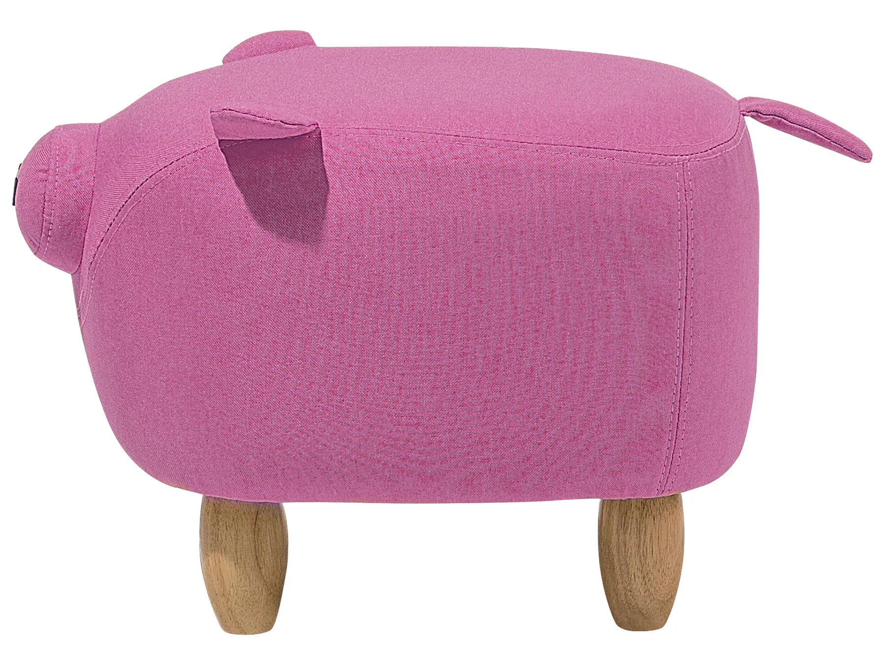 Animal Stool PIGGY Fabric Pink