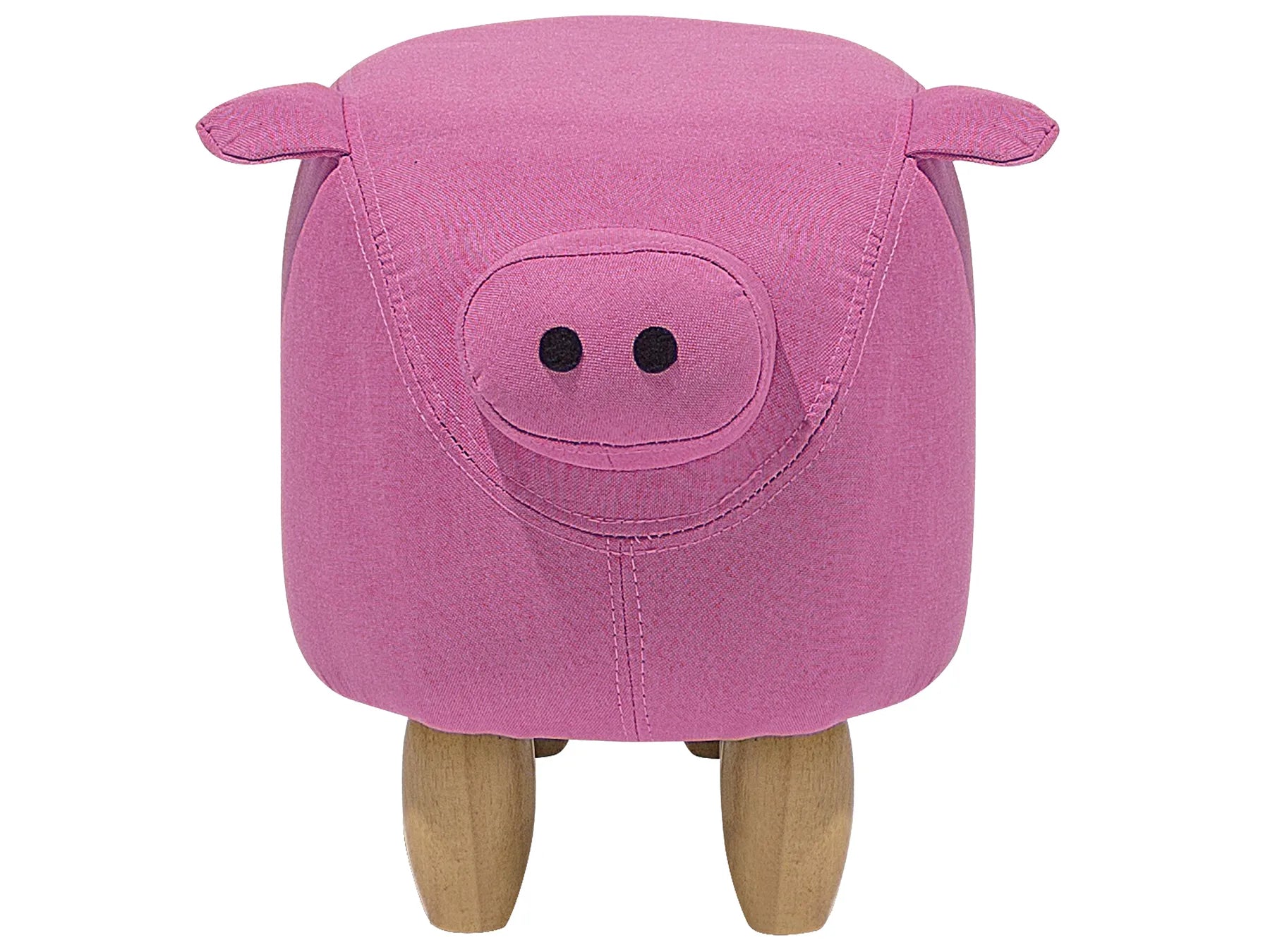 Animal Stool PIGGY Fabric Pink