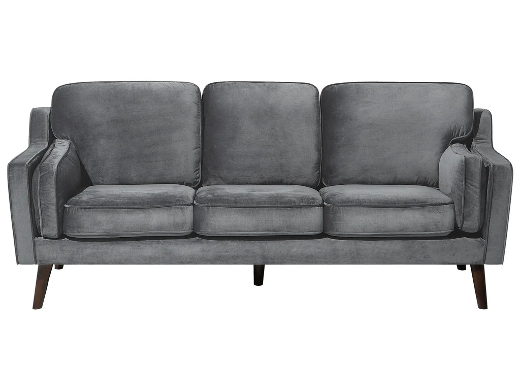 Sofa 3 Seater LOKKA Velvet Dark Grey