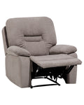 Recliner Chair BERGEN With Footrest Fabric Taupe
