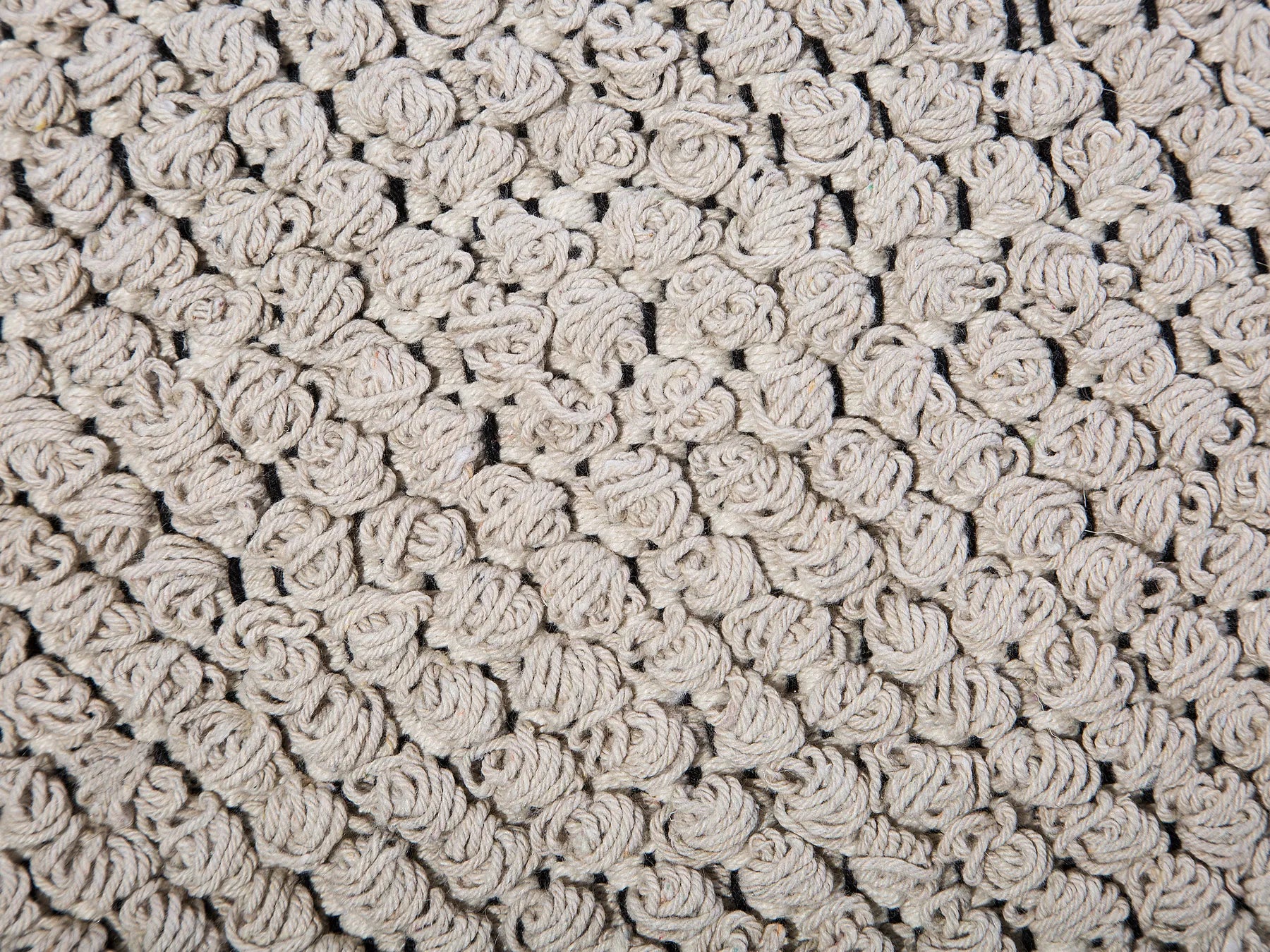 Pouffe NOIDA Cotton Beige