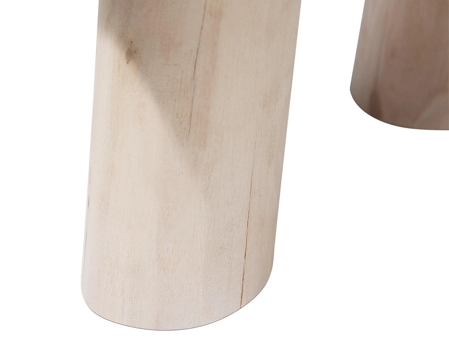 Footstool AGRA Wool White