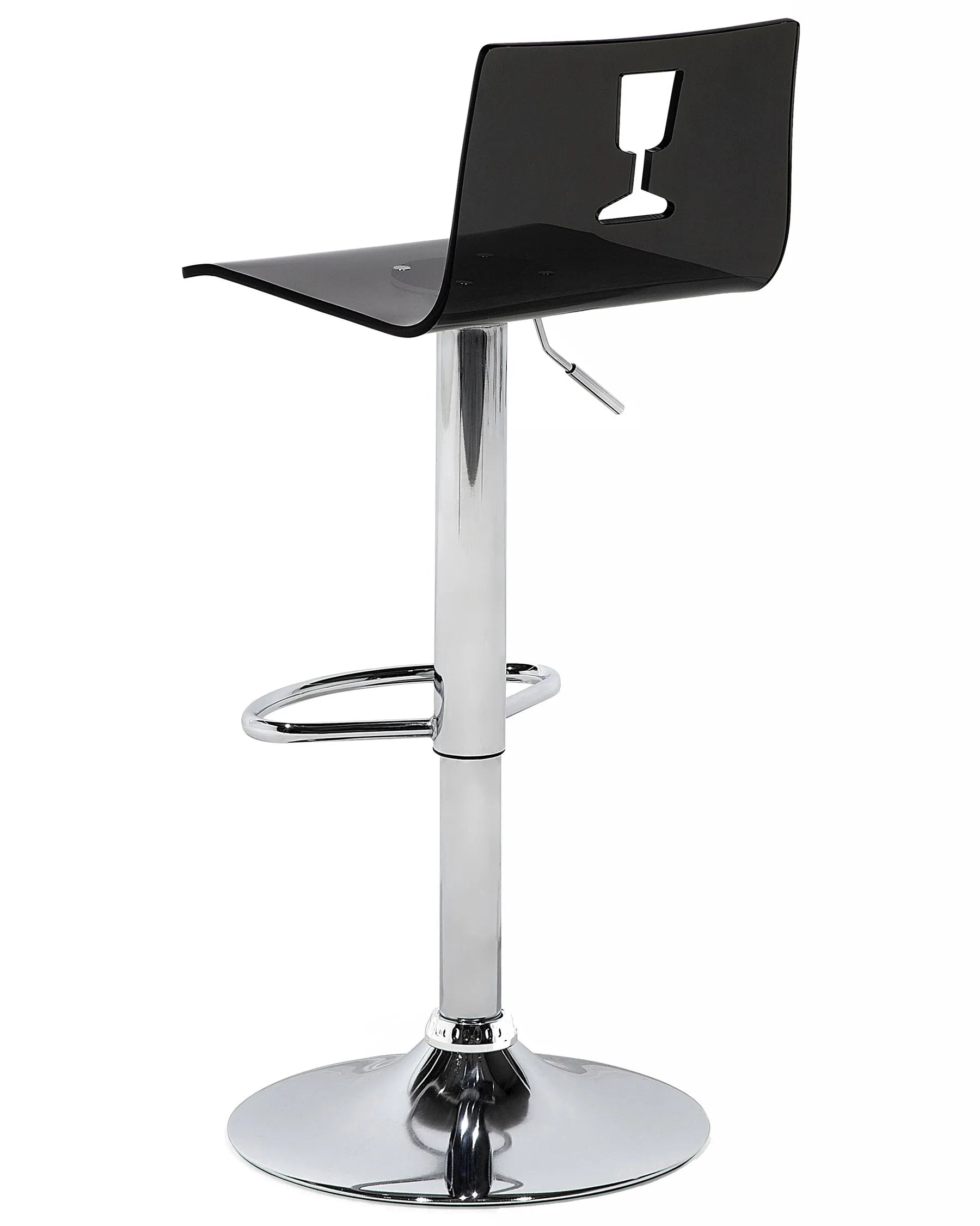 Set of 2 Bar Chairs BUSAN Swivel Black