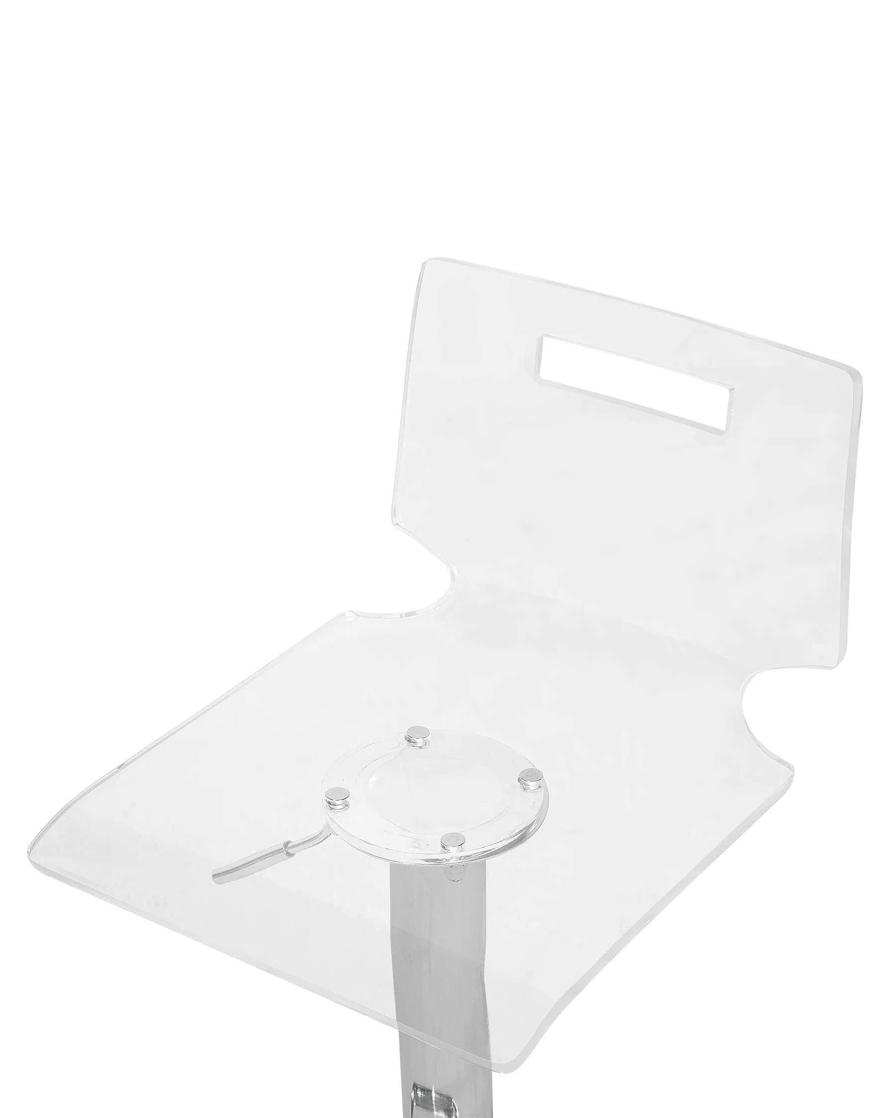 Set of 2 Bar Chairs MALTA Swivel Transparent