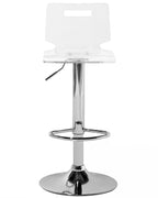 Set of 2 Bar Chairs MALTA Swivel Transparent