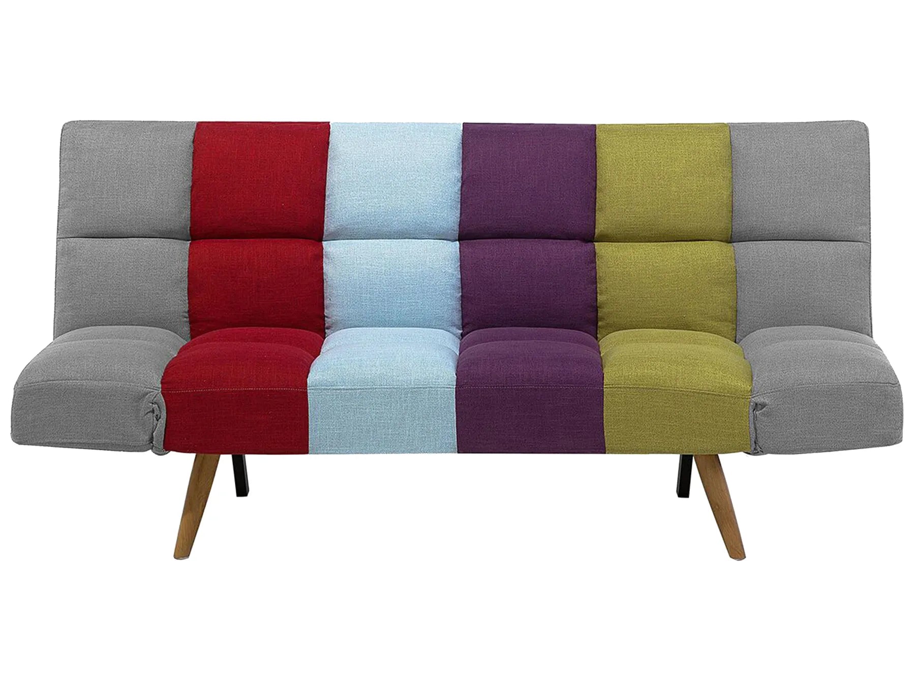 Sofa Bed 2 Seater INGARO Fabric Multicolour