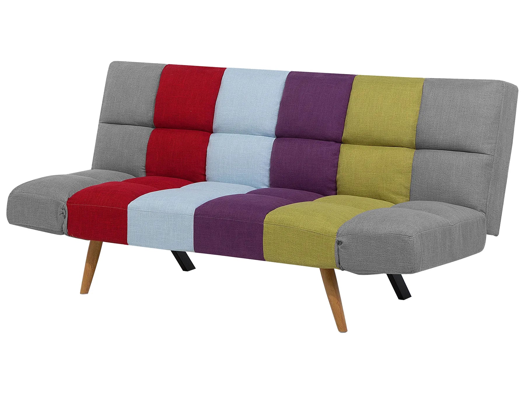Sofa Bed 2 Seater INGARO Fabric Multicolour