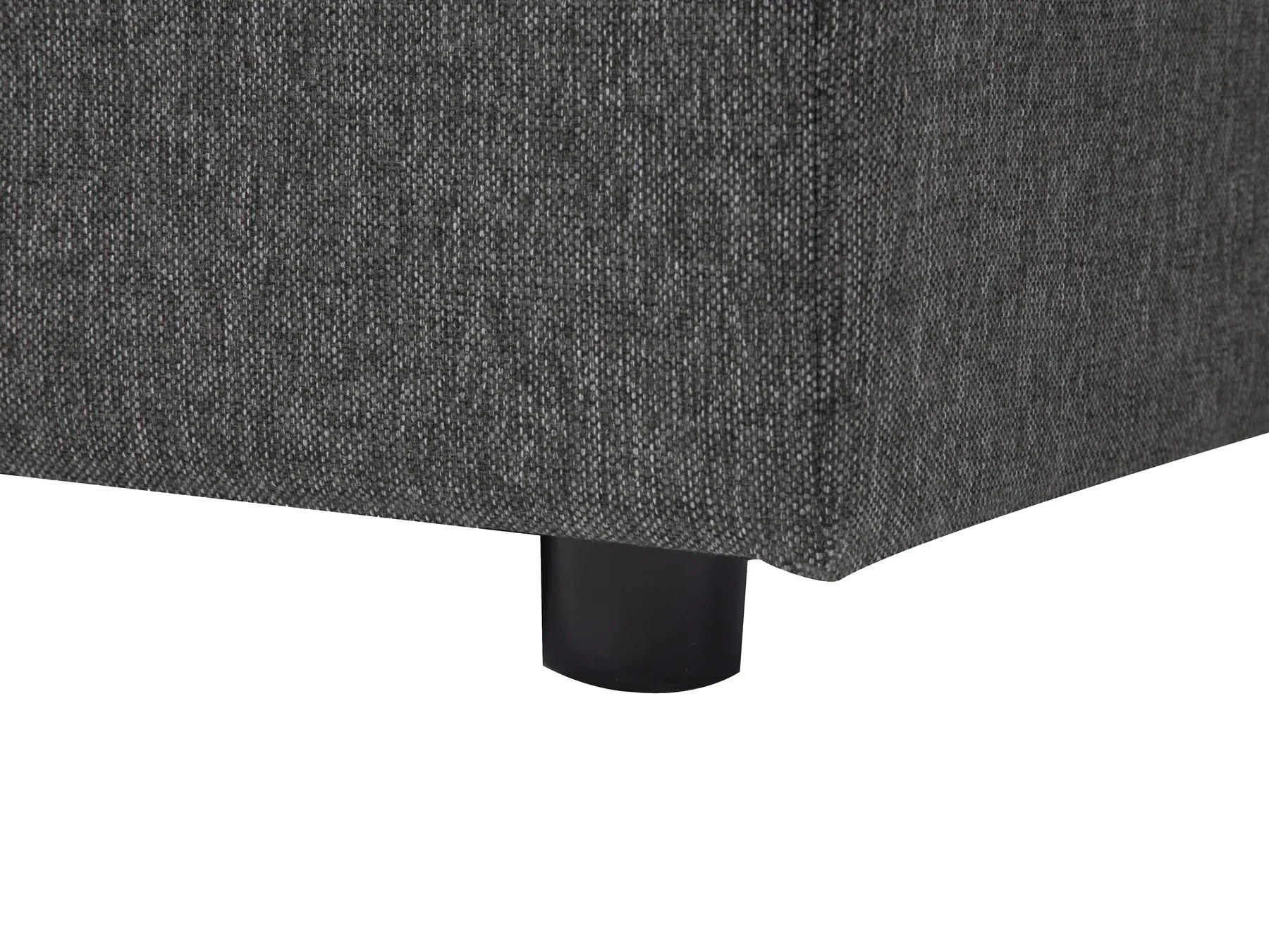 U-Shape Sofa Bed 5 Seater KARRABO Fabric Dark Grey with Storage