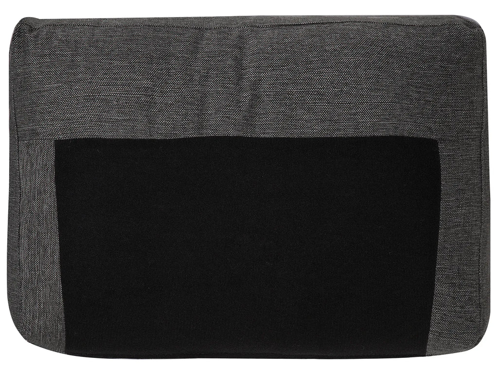 U-Shape Sofa Bed 5 Seater KARRABO Fabric Dark Grey with Storage