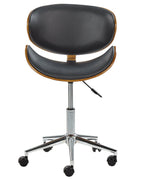Desk Chair ROTTERDAM Faux Leather Black